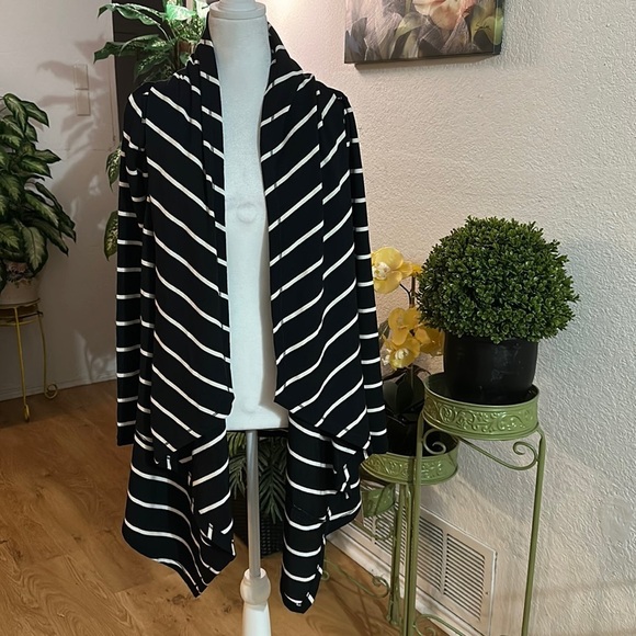 Ralph Lauren white black stripped Cardigan size S - Picture 3 of 7